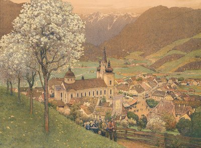 Prozession bei Mariazell von Gustav Jahn